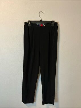 Women's Straight Leg Black Pants - Sleek Everyday Wear